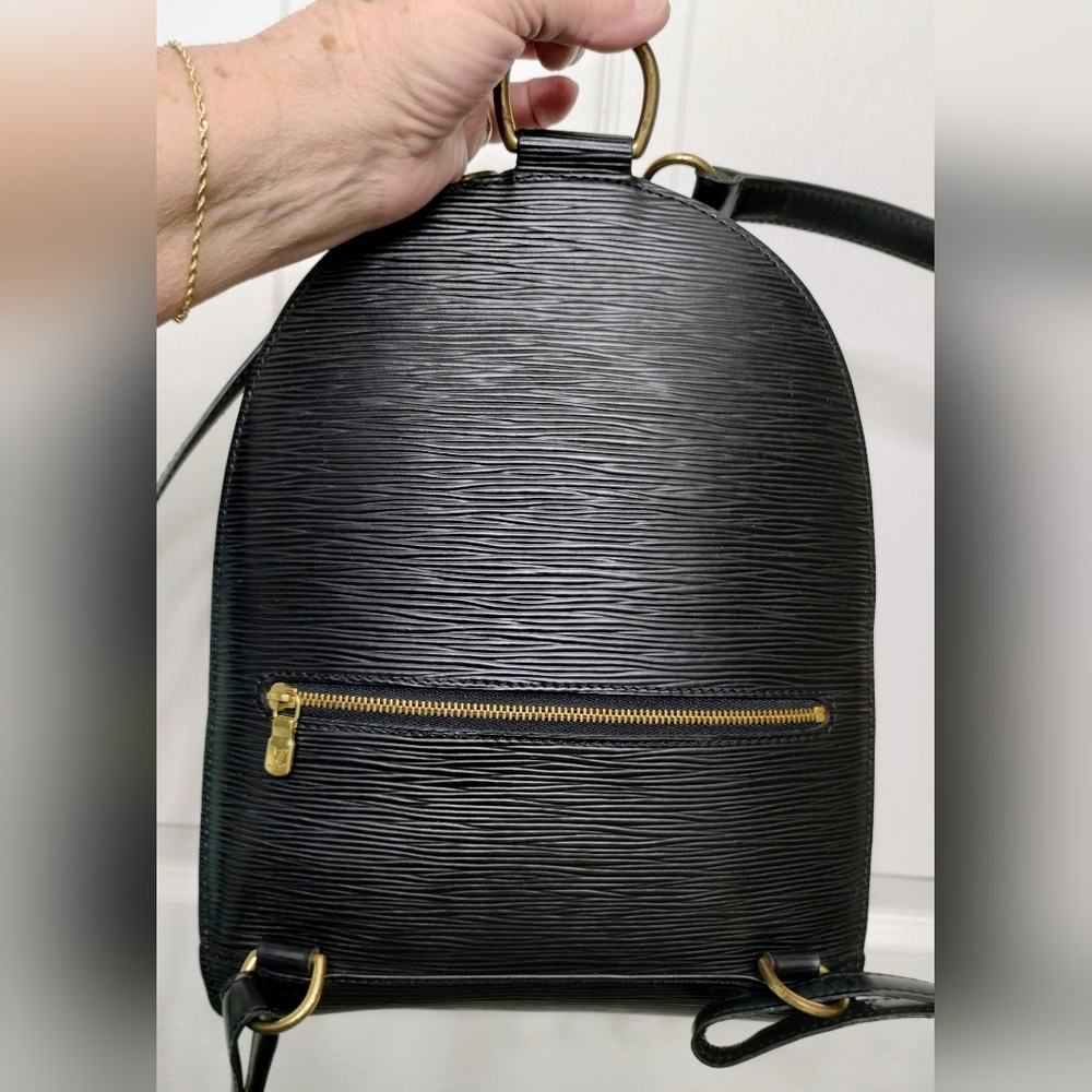 Black Epi Leather Backpack - Luxury Designer - Picture 2 of 16